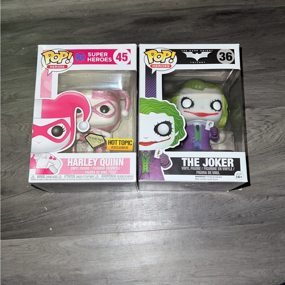 Harley and Joker Funko Pop Lot